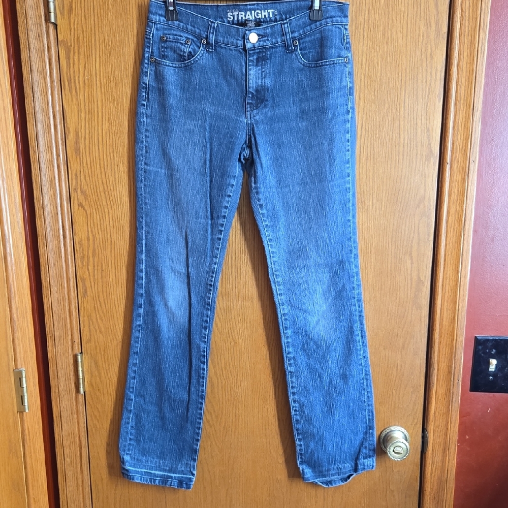 New York & Company Blue Straight Leg Jeans
